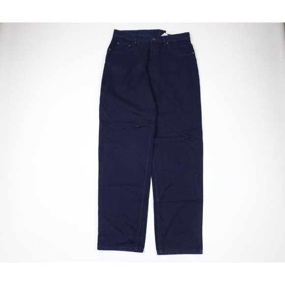 NOS Vintage 90s Streetwear Mens 30x32 Classic Fit Denim Jeans Pants Indigo Blue
